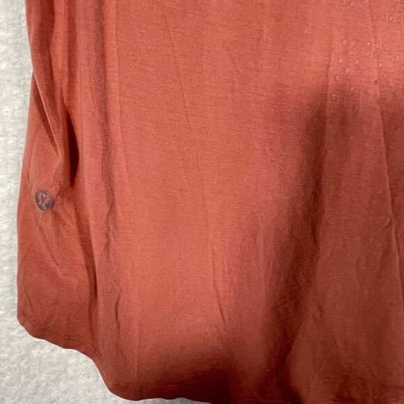 Lululemon Rusty Paprika Orange All Yours Boyfriend Tank Top Sleeveless Size 8 - Picture 5 of 8
